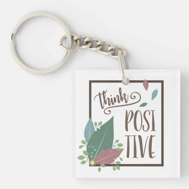Pensez motivation positive plume boho (Devant)
