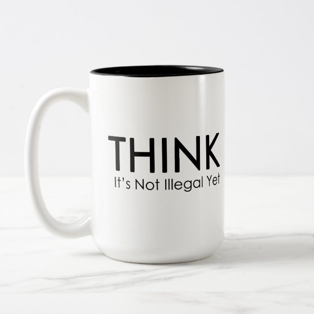 Pensez que ce n'est pas tasse politique illégale (Gauche)