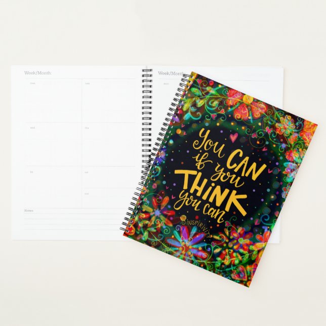 Pensez Que Vous Pouvez Plutôt Inspirationnel Flora (Devant avec enveloppe)