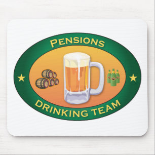 Pensionen, die Team trinken Mousepad
