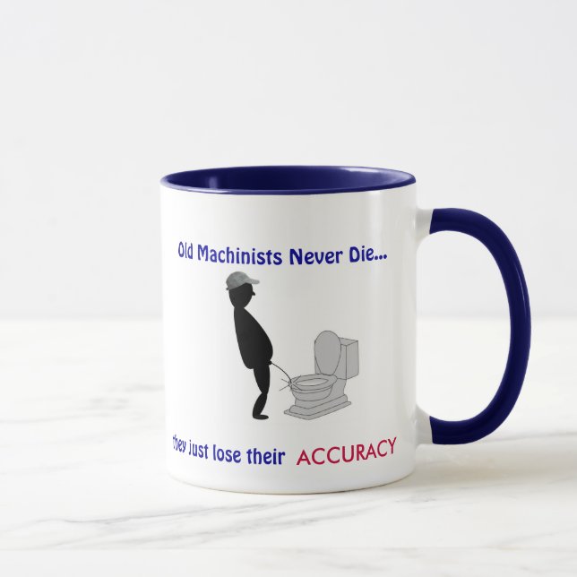 Pensionierte alte Maschinisten die nie - Tasse (Rechts)
