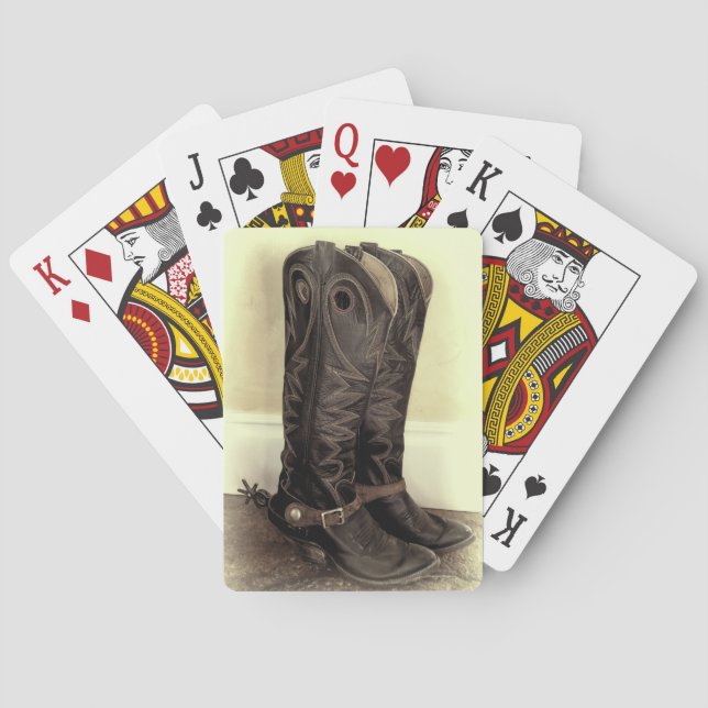 Pensionierte alte Stiefel Spielkarten (Rückseite)