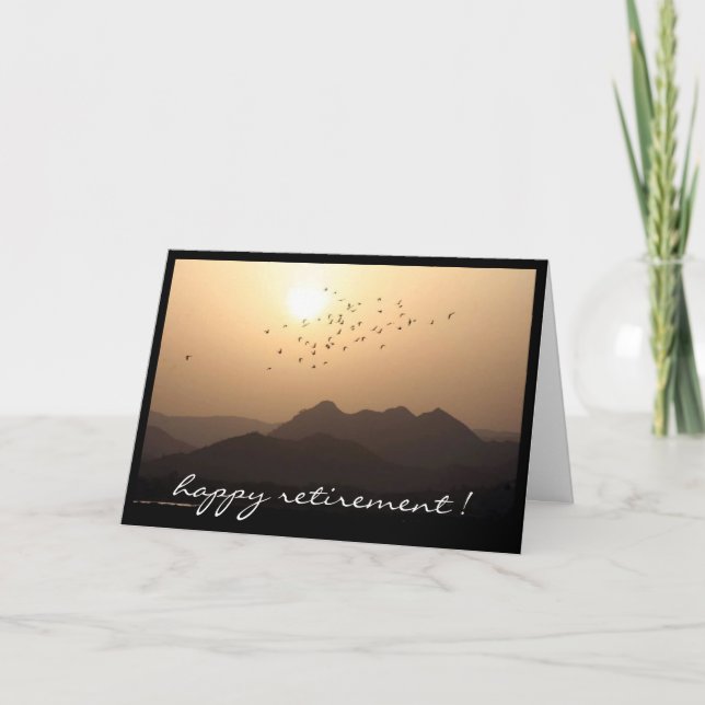 pensionierte Ansichtmenge Karte (Vorderseite)