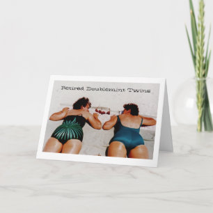 Pensionierte Doublemint Zwillinge Karte
