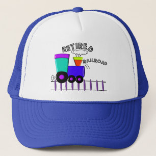 Pensionierte Eisenbahn-Arbeitskraft-Geschenke Truckerkappe