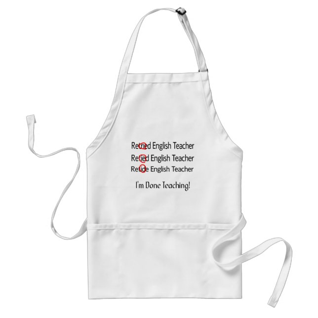 Pensionierte Englischlehrer-Geschenke Schürze (Vorne)