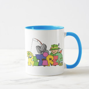 Pensionierte gegangene Fischerei Tasse