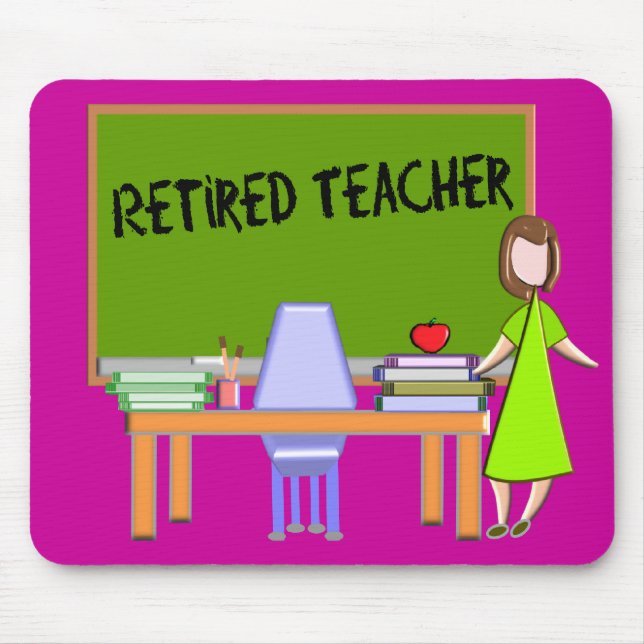 Pensionierte Lehrer-Geschenke Mousepad (Vorne)