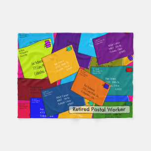 Pensionierte Postarbeitskraft-Fleece-Decke Fleecedecke