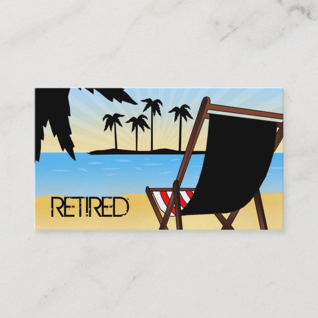 Pensionierte Visitenkarten Visitenkarte (Vorderseite)