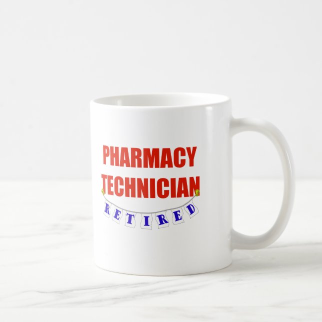 PENSIONIERTER APOTHEKEN-TECHNIKER KAFFEETASSE (Rechts)