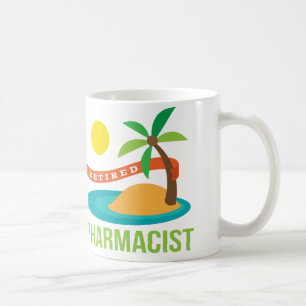 Pensionierter Apotheker-Strand Kaffeetasse