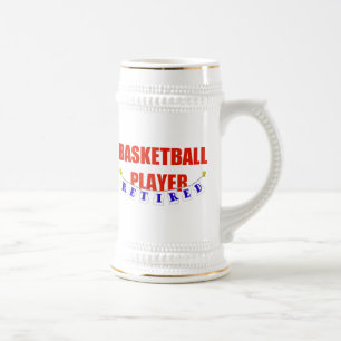PENSIONIERTER BASKETBALL-SPIELER BIERGLAS