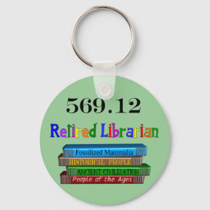 Pensionierter Bibliothekar 569,0 Schlüsselanhänger