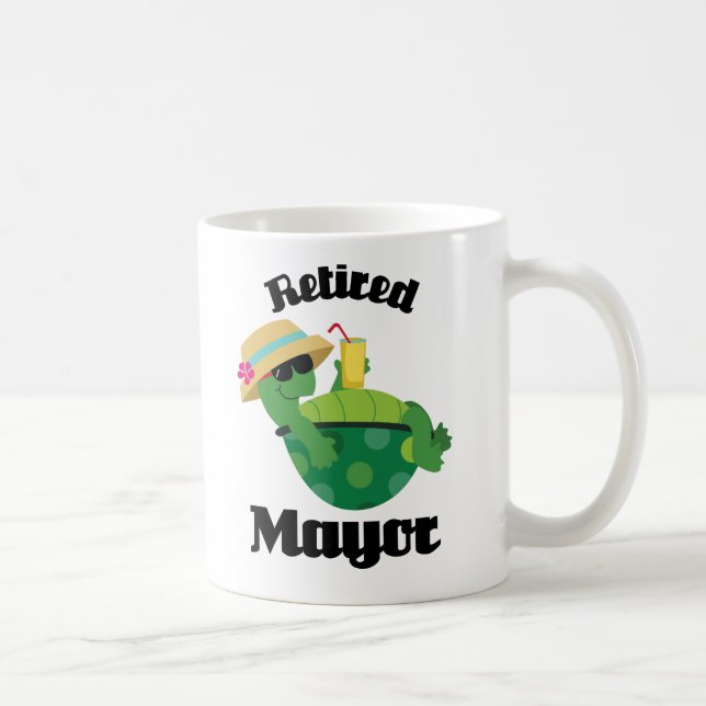 Pensionierter Bürgermeister Gift Kaffeetasse (Rechts)