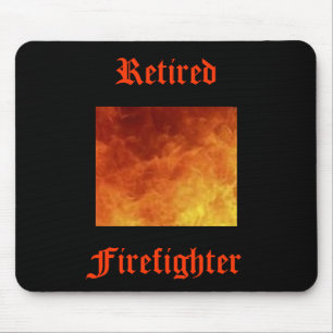 Pensionierter Feuerwehrmann Mousepad