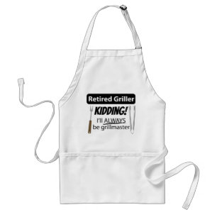 Pensionierter Grillmeister Ich werde immer Grillme Schürze