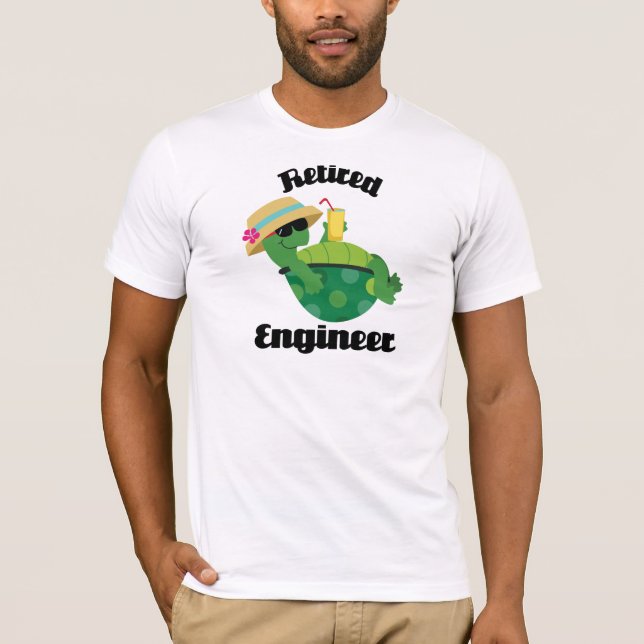 Pensionierter Ingenieur (Schildkröte) T-Shirt (Vorderseite)