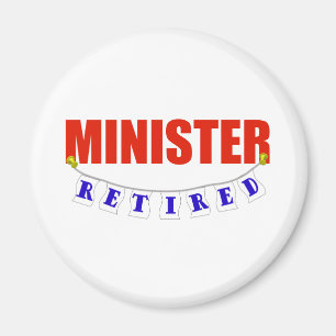 PENSIONIERTER MINISTER MAGNET