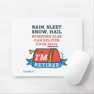 Pensionierter Postmitarbeiter Benutzerdefinierter Mousepad