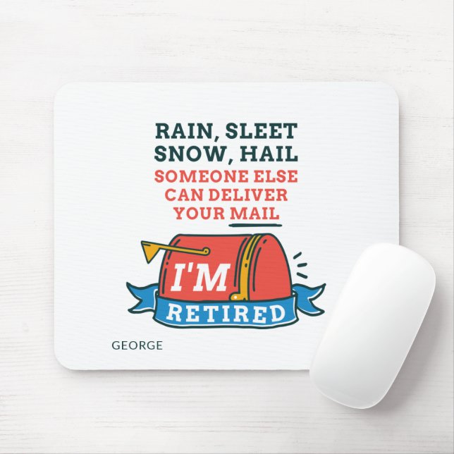 Pensionierter Postmitarbeiter Benutzerdefinierter  Mousepad (Mit Mouse)