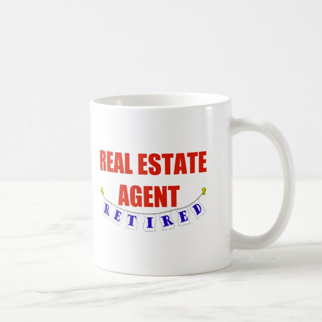 PENSIONIERTER WIRKLICHER ANWESEN-AGENT KAFFEETASSE (Rechts)