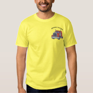 Pensioniertes Fernlastfahrer gesticktes Shirt