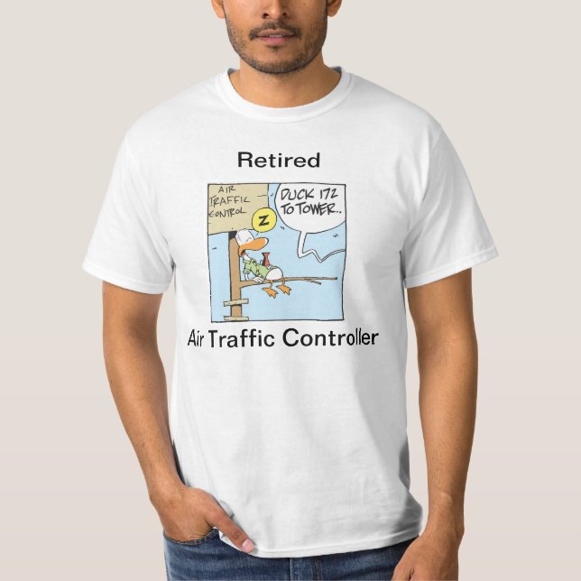 Pensioniertes Fluglotse-Spaß-Shirt T-Shirt (Vorderseite)