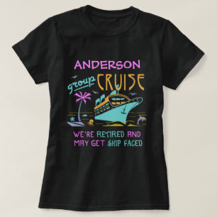 Pensioniertes Gruppen-Kreuzfahrt-lustiges Schiff T-Shirt
