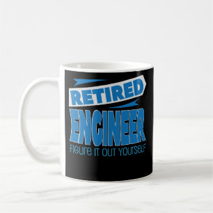 Pensioniertes Ingenieur-lustiges Kaffeetasse