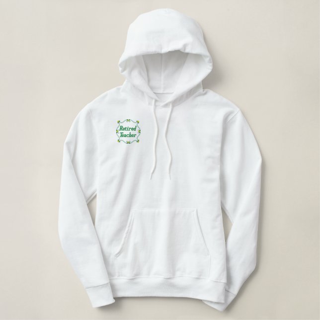 Pensioniertes Lehrer gesticktes Shirt (Design vorne)