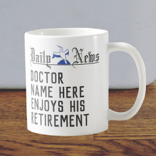 Pensionierungsgeschenk für einen Arzt Kaffeetasse