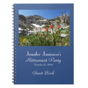 Pensionskassenbuch, Mountain Lake Wildblumen Notizblock