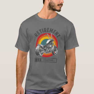 Pensionsplan Ladung Retro Motorradfahrer T-Shirt