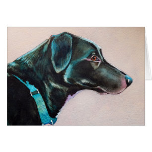 Pensive Black Dog