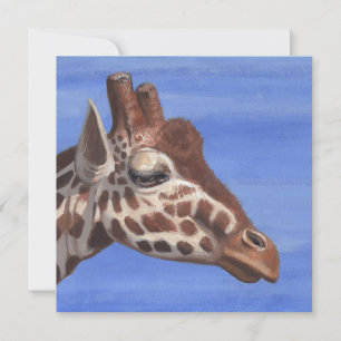 Pensive Giraffe Feiertagskarte