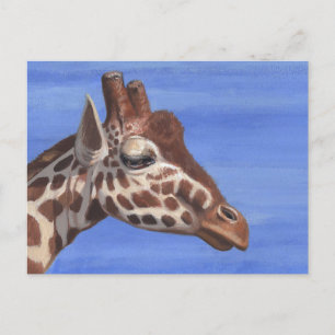 Pensive Giraffe Postkarte
