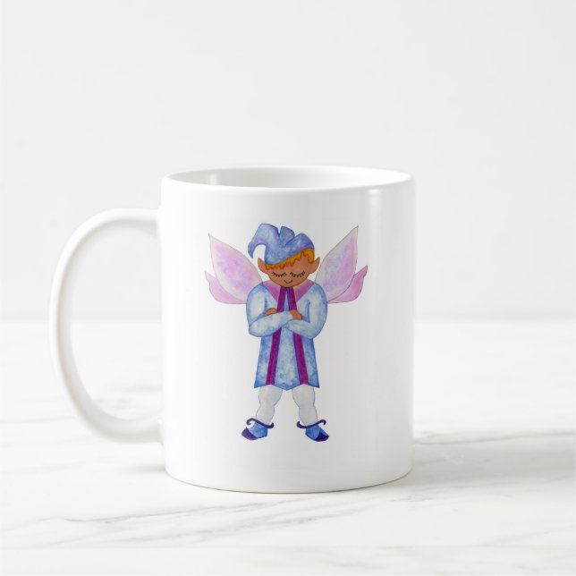 Pensive Light Blue Elf Tasse (Links)