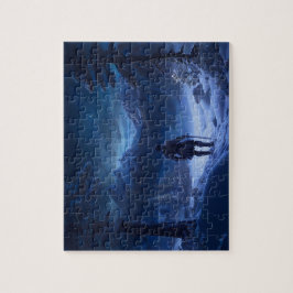 Pensiver Ritter des Winterwunderlandes