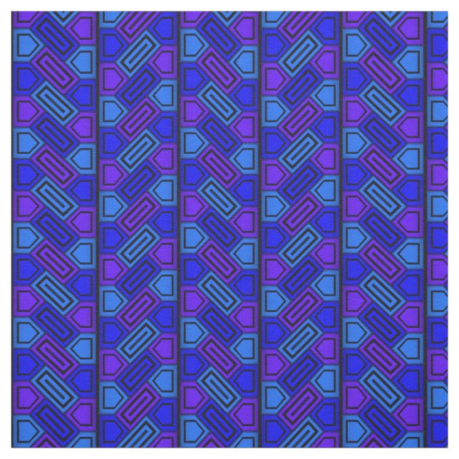 Penta Pattern Blue Stoff (Muster)
