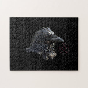 Pentacle Wiccan Gothique Ravens Puzzle