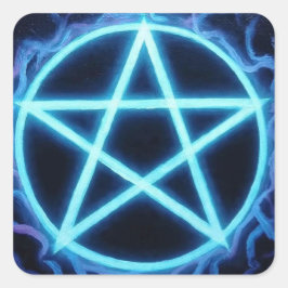 Pentacles4Pagans Quadratischer Aufkleber