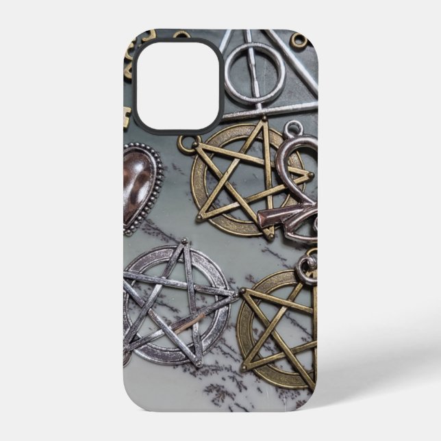Pentacles auf Dendritischem Opal iPhone 12 Pro Hülle (Rückseite)