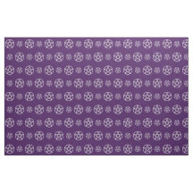 Pentacles blancs sur tissu de sorcière mauve Cheek
