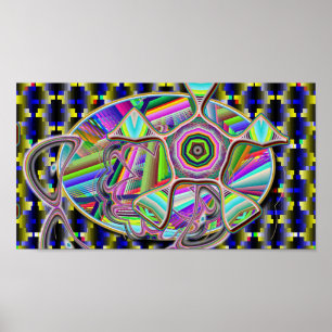 Pentagon-Alien (Wörter hinzufügen) Poster