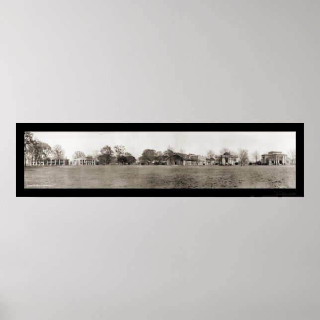 Pentagon Barracks LSU Foto 1909 Poster (Vorne)