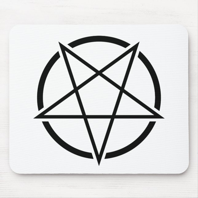 Pentagram_01_black.png Mousepad (Vorne)