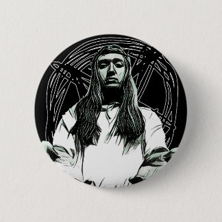 Pentagram-Jesus-Knopf Button