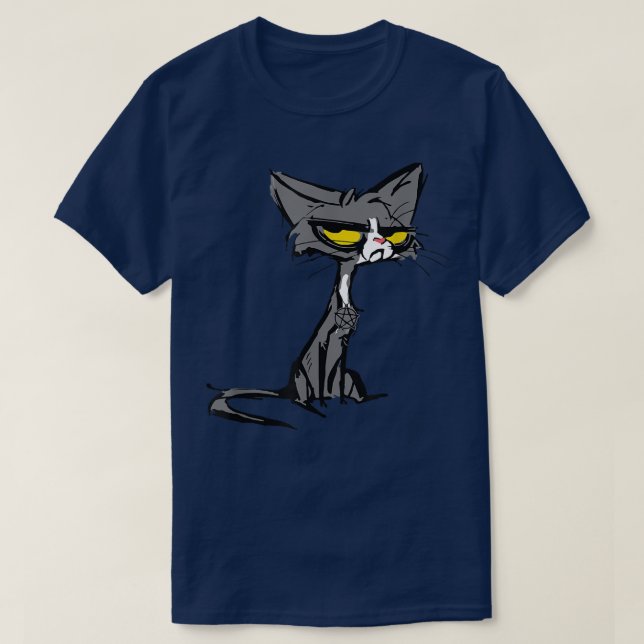 Pentagram Katze Hexenkraft Kitten T-Shirt Satanic  (Design vorne)