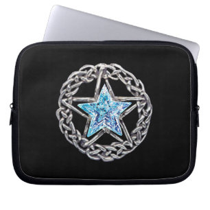 Pentagram-Kristallstern-Laptop-Hülse Laptopschutzhülle